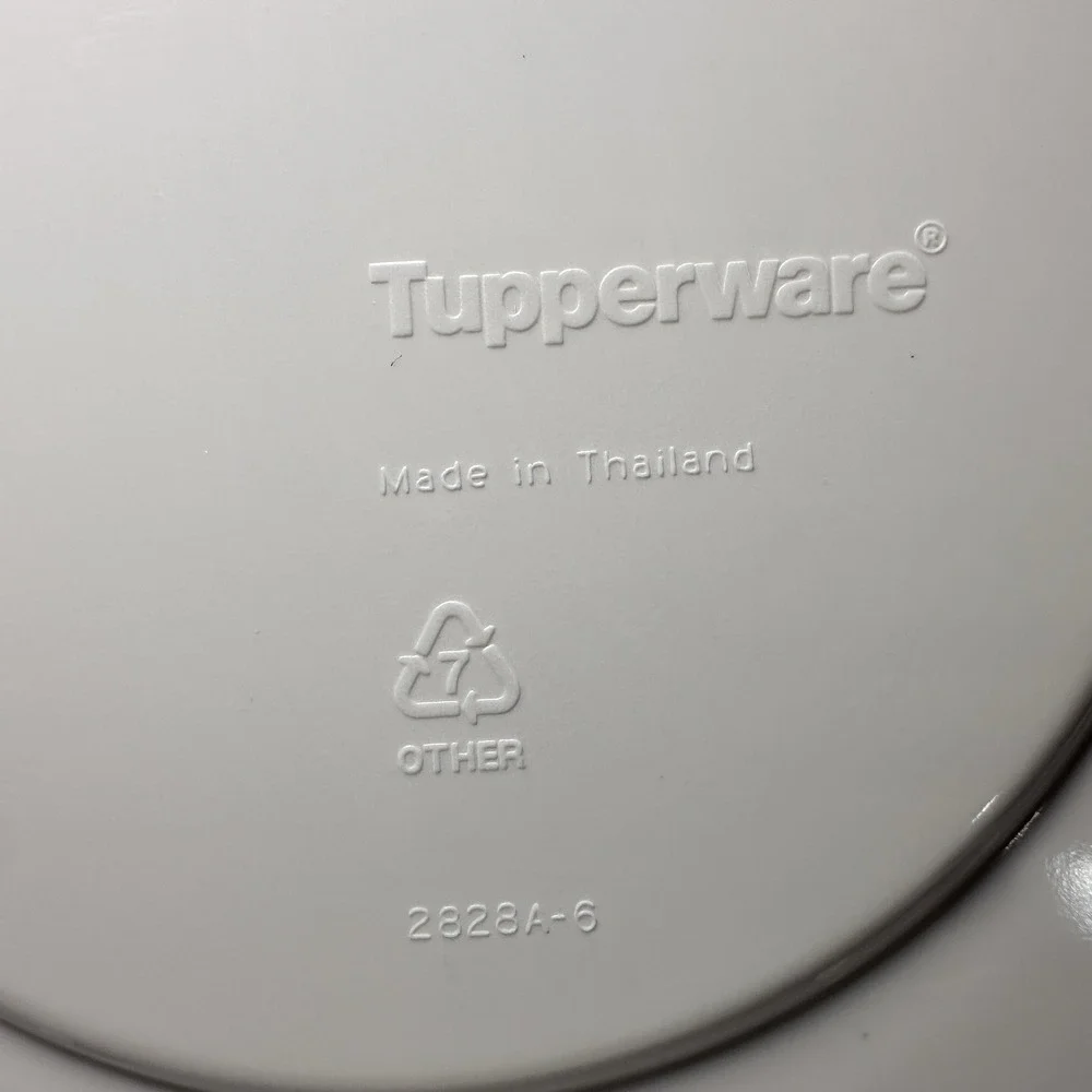 Tupperware Cool Spot Dark Trivet Spoon Rest VTG Navy Blue & White 2828A-6 7 in